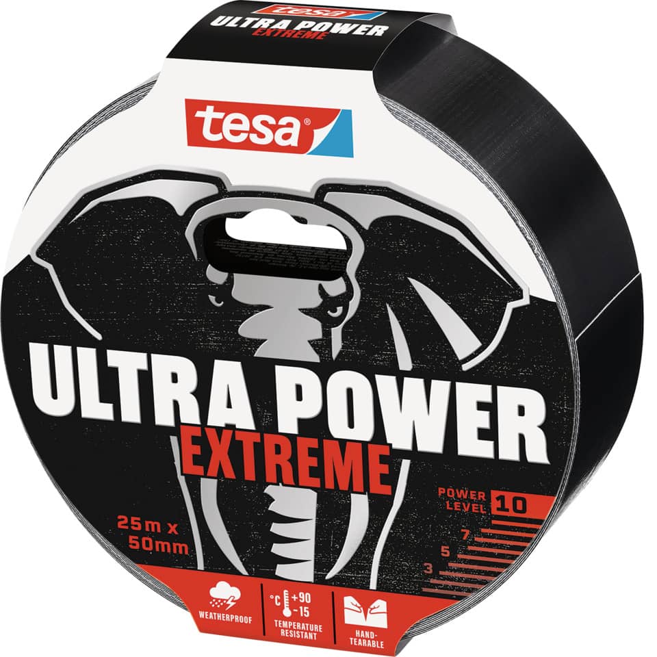 Reparaturband Ultra Power Extrem, 25mx50mm, schwarz TESA 56623-00000-00 TESA 56623-00000-00 50mm x25m