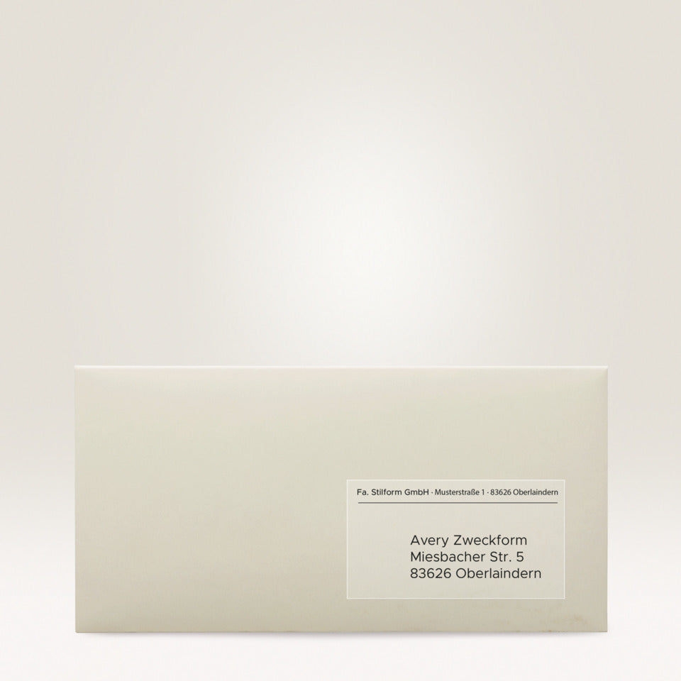 Adress-Etiketten, 99,1 x 42,3 mm, 300 Stück, transparent AVERY ZWECKFORM L4772-25 ZWECKFORM L4772-25  300St