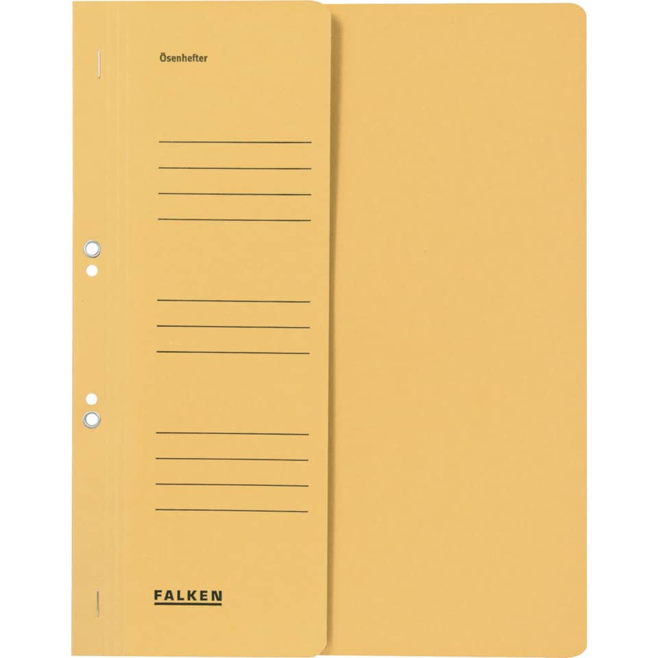 Ösenhefter, A4, 250 g/m², halber Deckel, kfm. Heftung, Manilakarton, chamois FALKEN 80003833