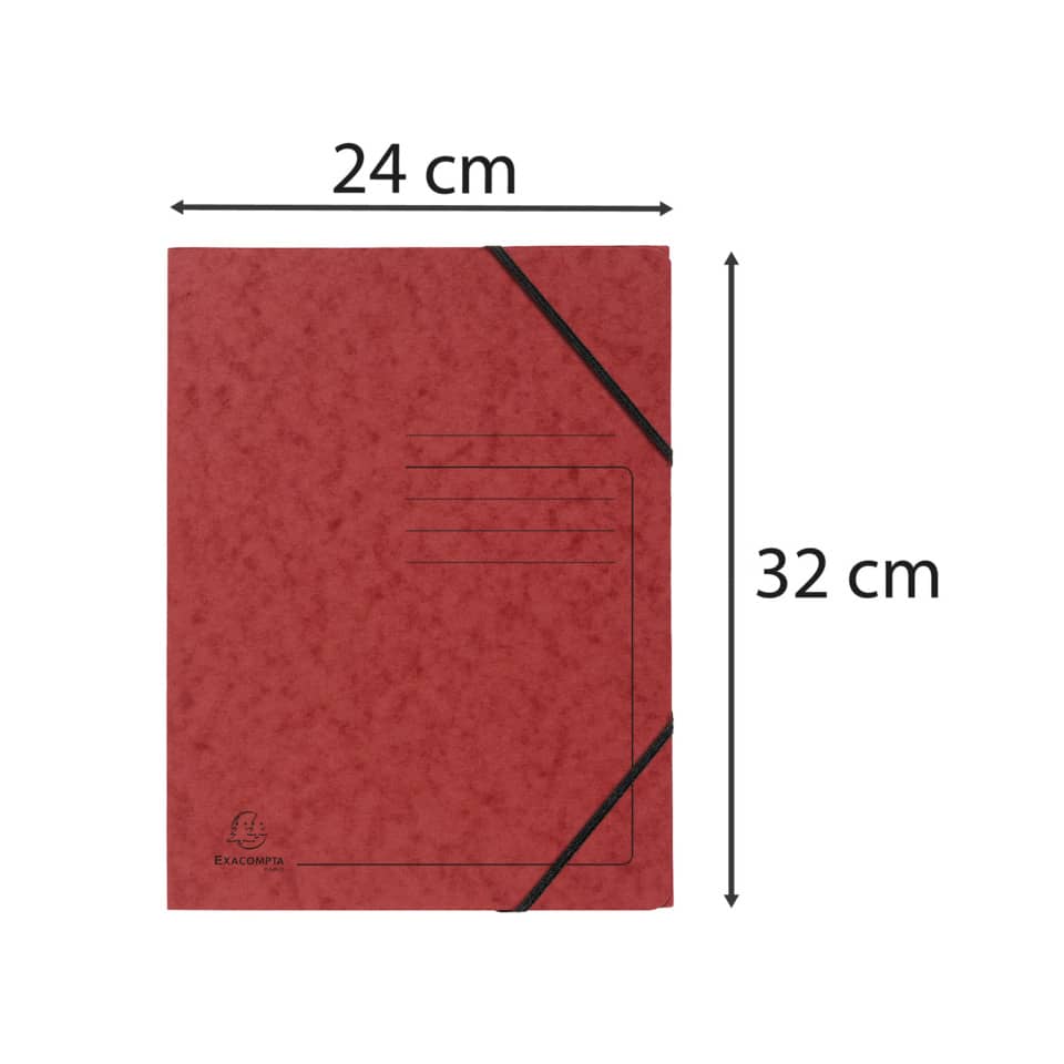 Sammelmappe, A4, 355g/m², Colorspan, rot EXACOMPTA 555415E EXACOMPTA 555415E Colorspan