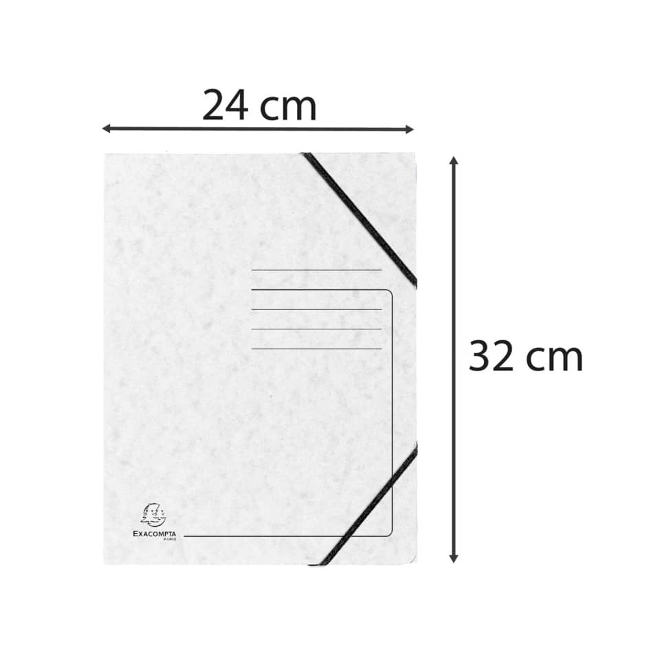 Sammelmappe, A4, 355g/m², Colorspan, weiß EXACOMPTA 555406E EXACOMPTA 555406E Colorspan