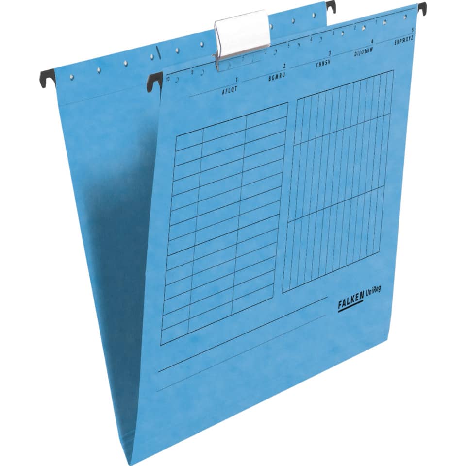 Hängemappe UniReg, 230g/m²-Kraftkarton, seitlich offen, blau FALKEN 80002447