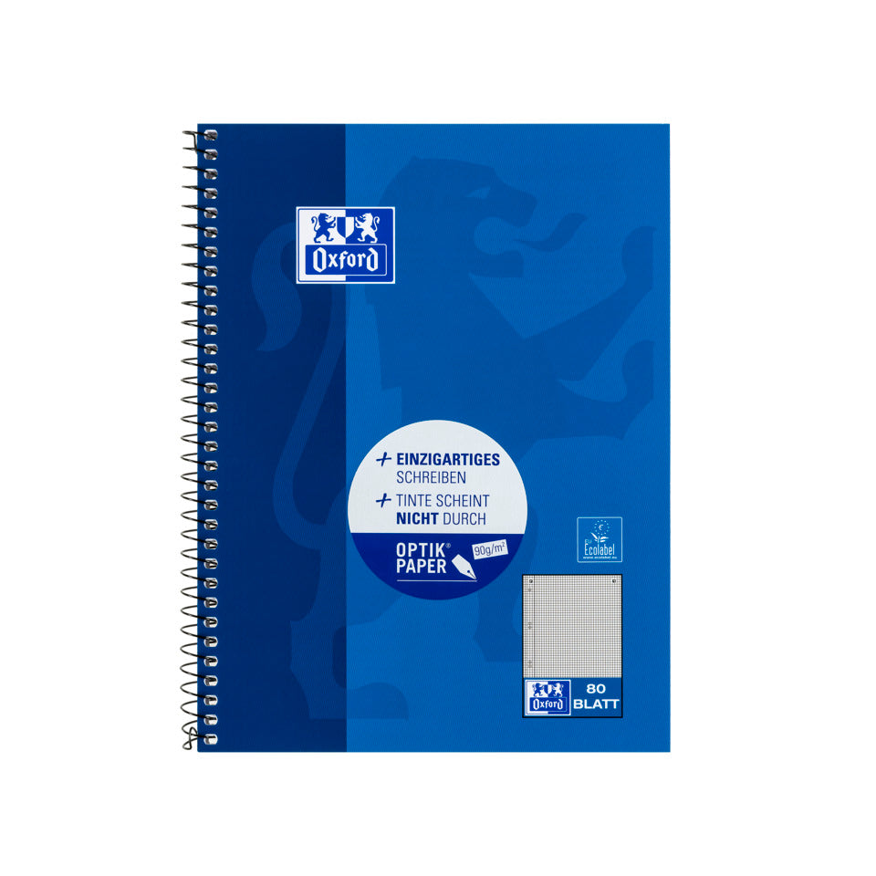 Collegeblock, A5+, 80 Blatt, kariert OXFORD 100050393