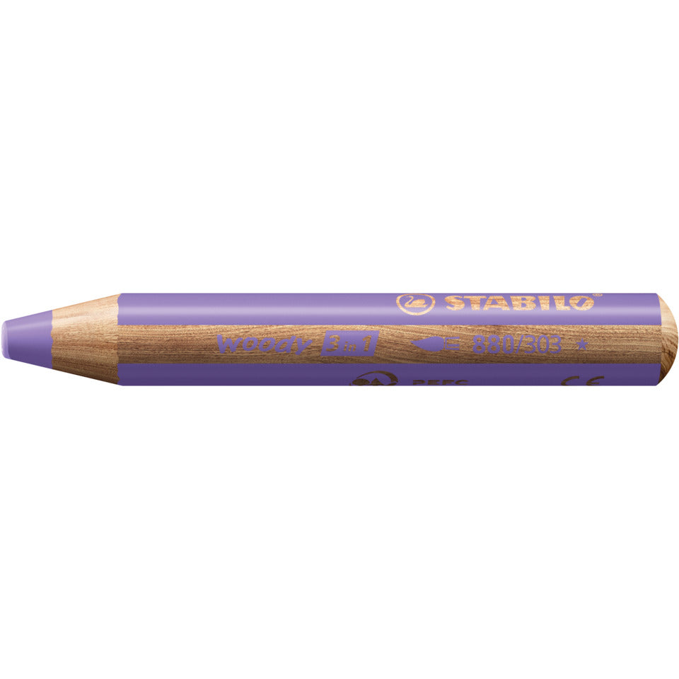 Multitalent-Stift woody 3 in 1, 10 mm, pastelllila STABILO 880/303 STABILO 880/303 Woody 3in1