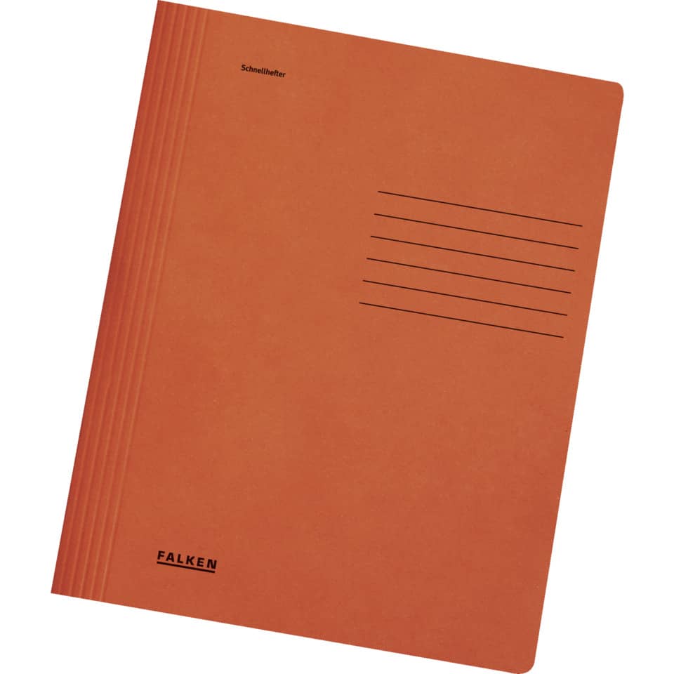 Schnellhefter Karton, A4, 240g/m², intensiv orange FALKEN 11287562 FALKEN 11287562 240g