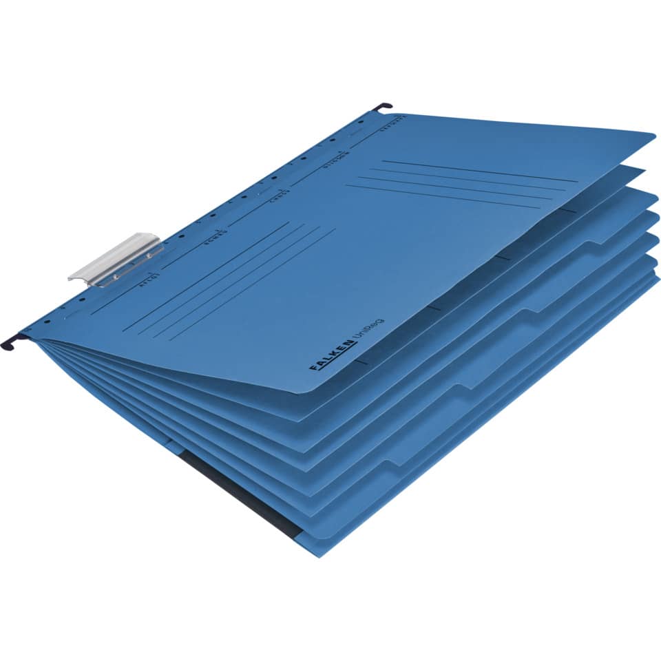 Projekt- und Personalhefter UniReg, A4, 230g/m², kaufmännische Heftung, blau FALKEN 15046527 FALKEN 15046527 230g UniReg 7 Fächer