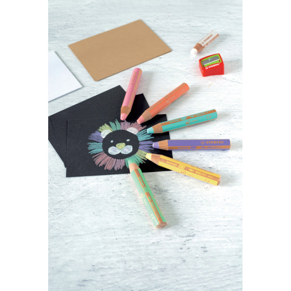 Multitalent-Stift woody 3 in 1, 10 mm, pastellblau STABILO 880/402 STABILO 880/402 Woody 3in1