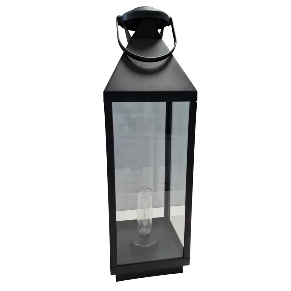 Laterne LED Outdoor, 19x19x60cm, schwarz PBS 48448 48448 19x19x60cm