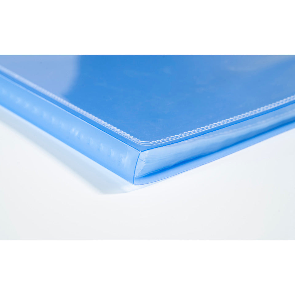Sichtmappe aus PP 500µ mit 20 Hüllen Kreacover Chromaline, A4, blau EXACOMPTA 5722E
