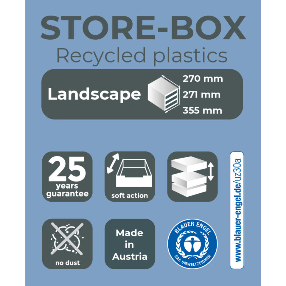 Schubladenbox STORE-BOX MAXI 6 offene Laden, Regenbogen EXACOMPTA 306798D EXACOMPTA 306798D quer