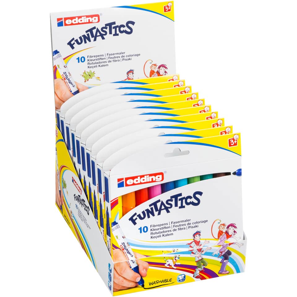Kinderfasermaler Funtastic e-14, 10 Stück, sortiert EDDING 14-10 EDDING 14-10 Funtastics