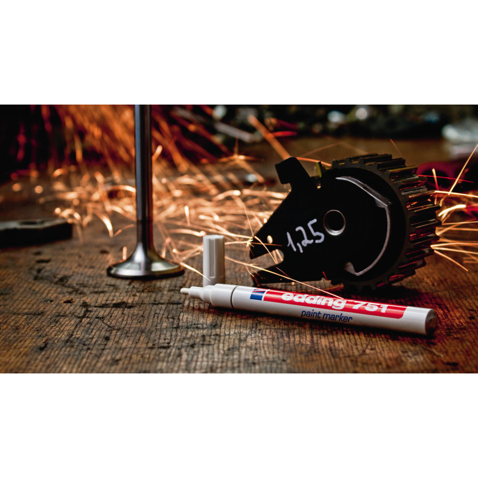 Lackmarker 751, 1-2mm, Rundspitze, gold EDDING 4751053 EDDING 751-053   Rundspitze