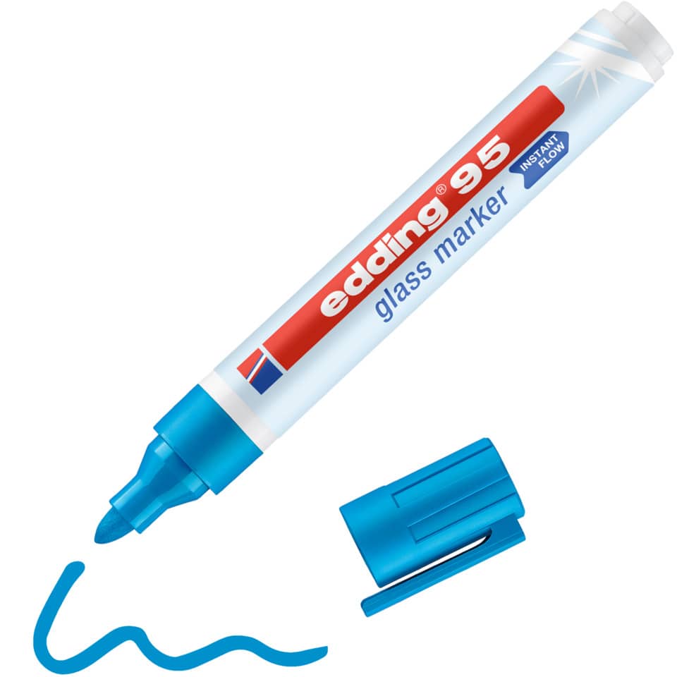 Glasmarker 95, 1,5-3mm, hellblau EDDING ed95-010