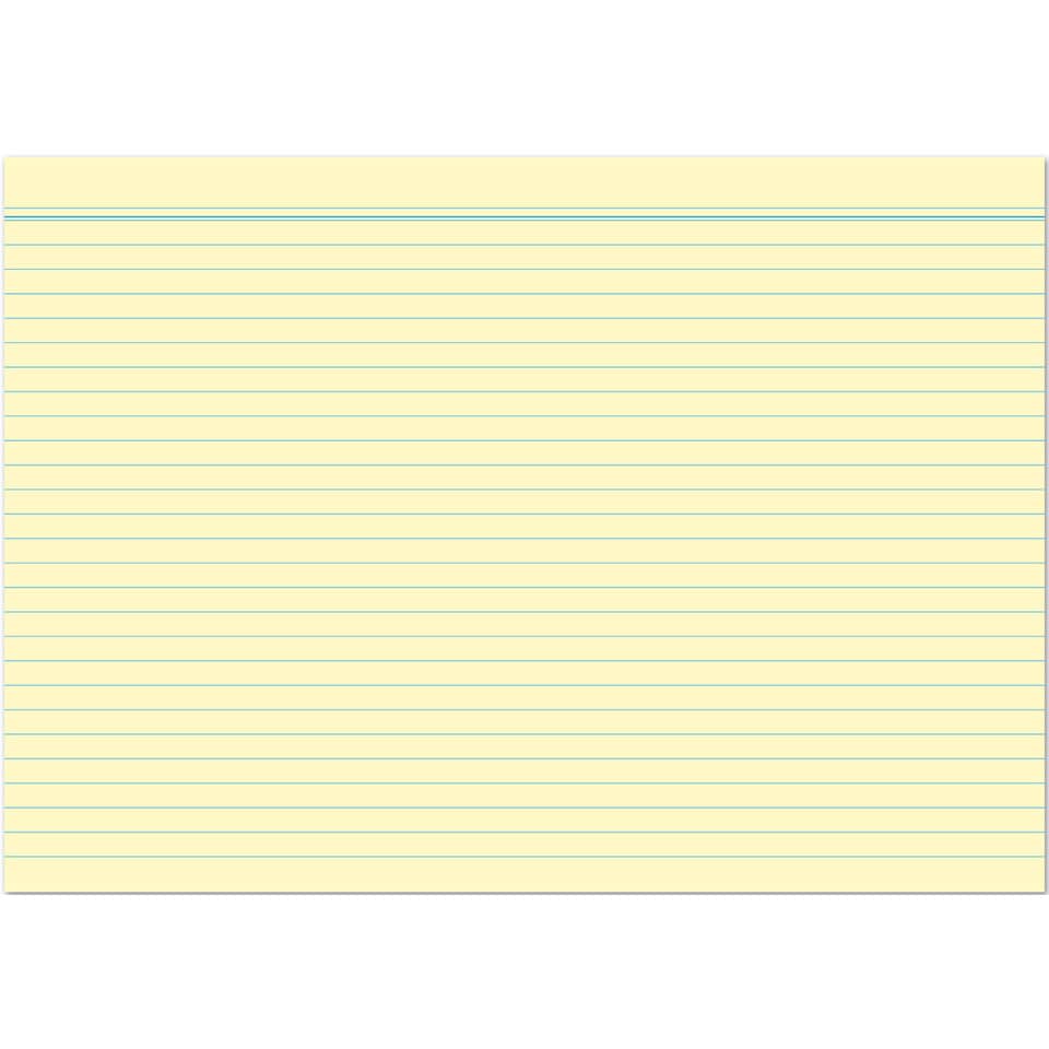 Karteikarte, A7, 170g/m², liniert, 100 Stück, gelb RNK 115071 RNK 115071 liniert
