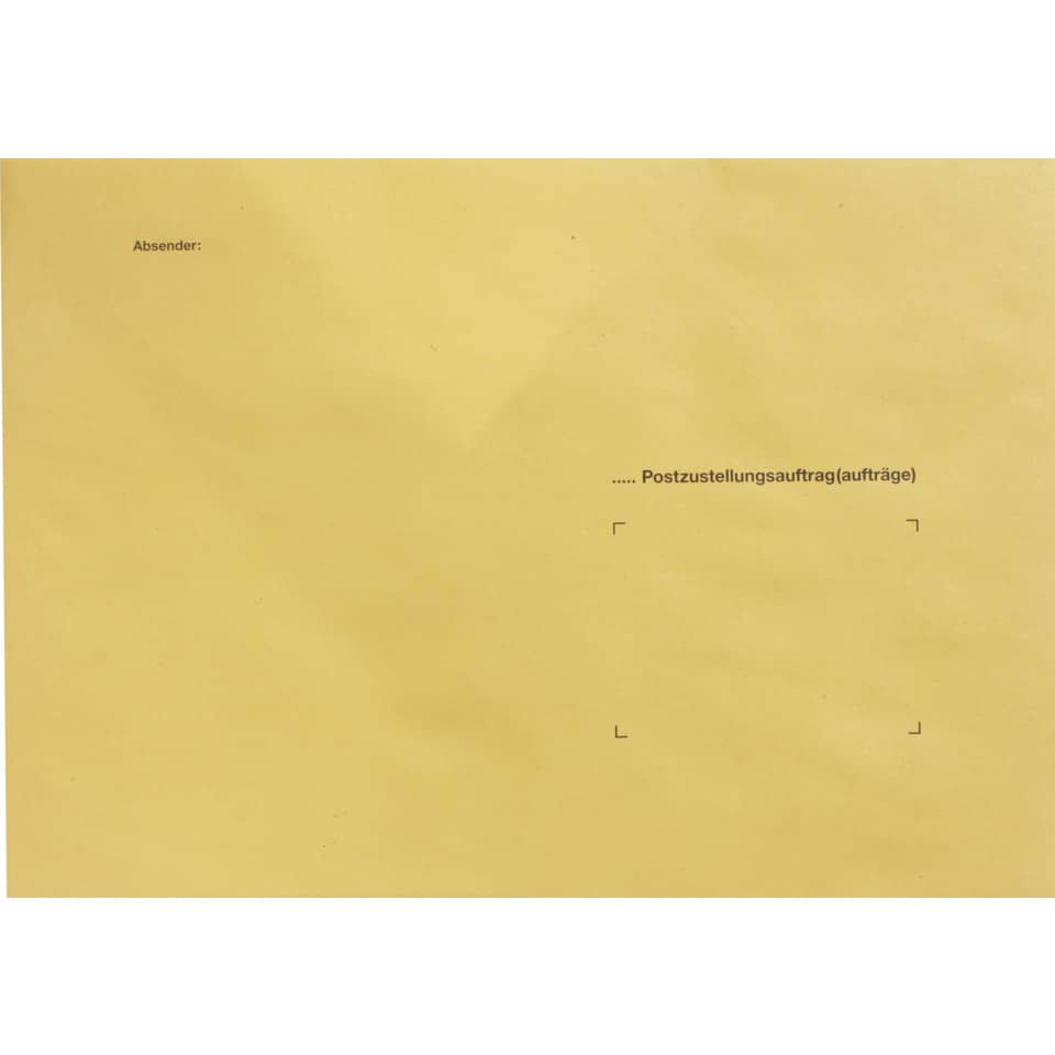 Umschlag für Zustellungsauftrag für Zusendung an Postamt, B4, 50 Stück RNK 2049/50