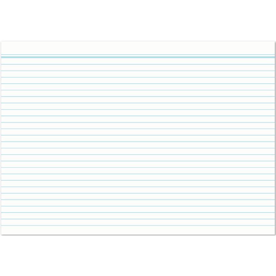 Karteikarte, A4, 170g/m², liniert, 100 Stück, weiß RNK 115040 RNK 115040 liniert