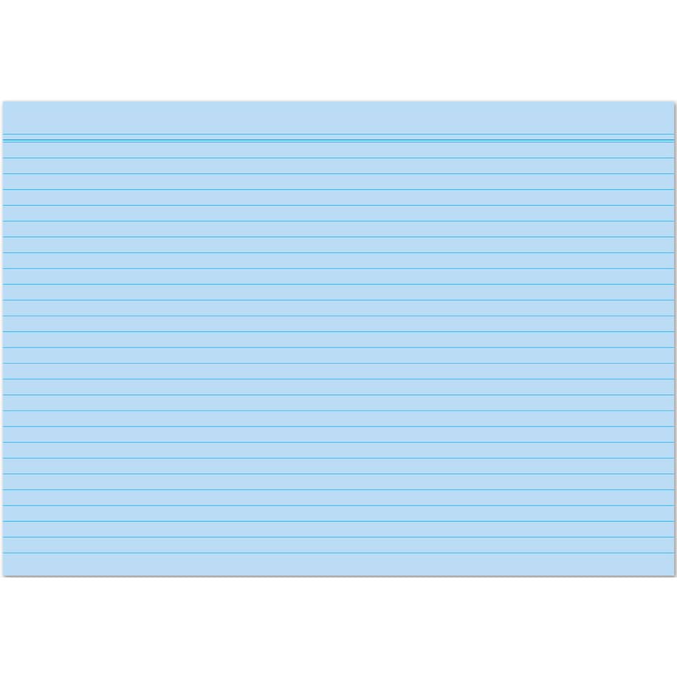 Karteikarte, A5, 170g/m², liniert, 100 Stück, blau RNK 115054 RNK 115054 liniert