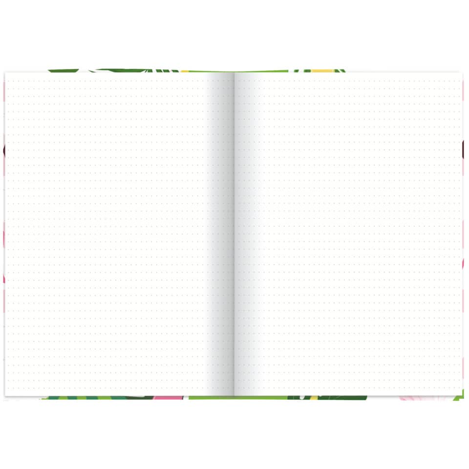 Notizbuch "Flamingo grün", A5, 96 Blatt, dotted RNK 46752 RNK 46752 A5/96BL punktiert