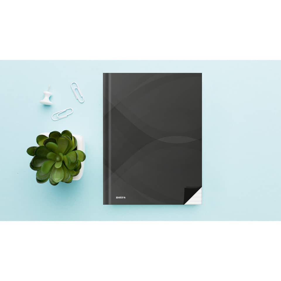 Notizbuch "notes carbon black", A4, 96 Blatt, liniert RNK 46513 RNK 46513 96BL liniert