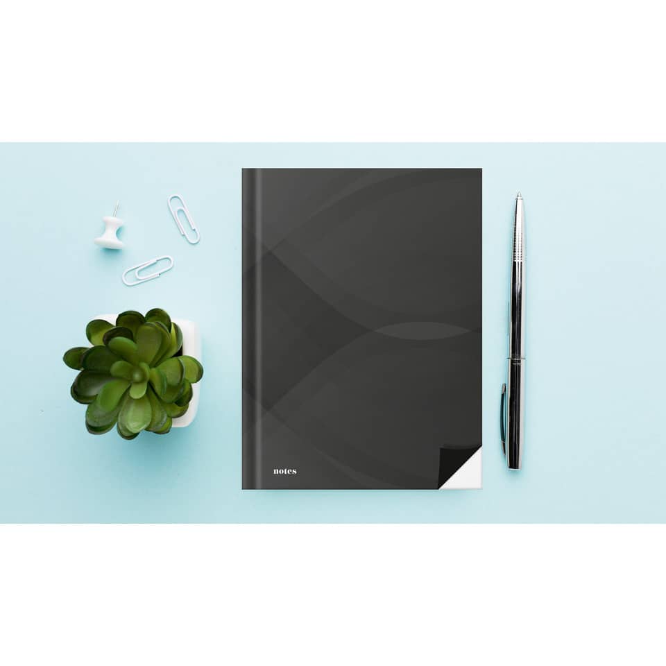 Notizbuch "notes carbon black", A5, 96 Blatt, blanko RNK 46743 RNK 46743  96BL blanko
