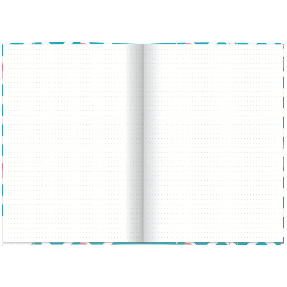 Notizbuch "Flamingo blau", A5, 96 Blatt, dotted RNK 46751 RNK 46751 A5/96BL punktiert