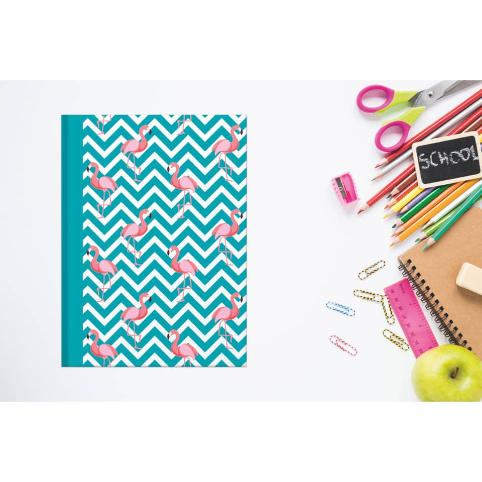 Notizbuch "Flamingo blau", A5, 96 Blatt, dotted RNK 46751 RNK 46751 A5/96BL punktiert