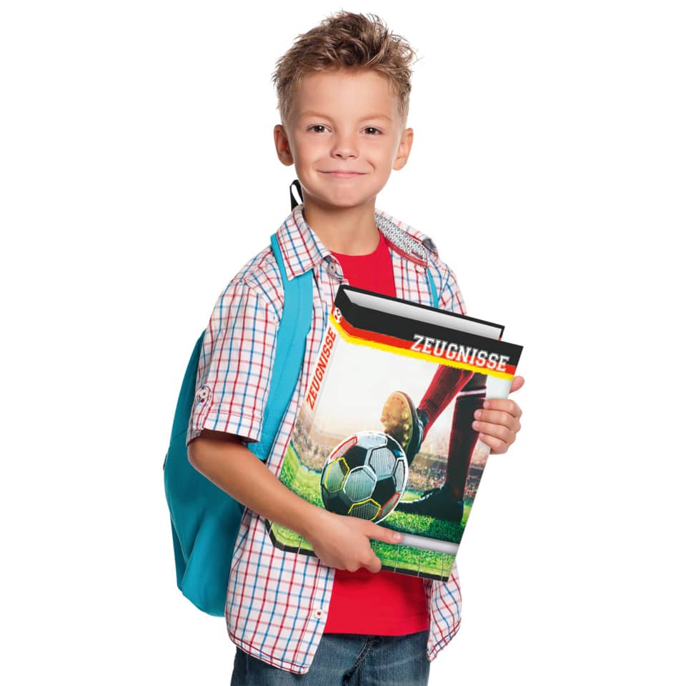 Zeugnisringbuch "Fußballfieber", 4 Ring-Mechanik, DIN A4, 250 x 315 mm RNK 46782 RNK 46782  4R/20mm