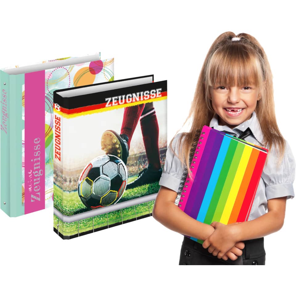 Zeugnisringbuch "Fußballfieber", 4 Ring-Mechanik, DIN A4, 250 x 315 mm RNK 46782 RNK 46782  4R/20mm