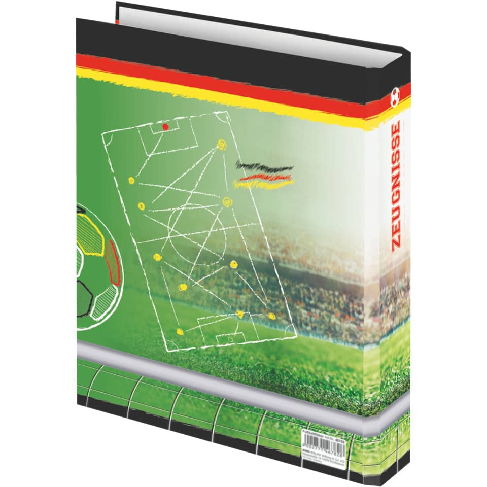 Zeugnisringbuch "Fußballfieber", 4 Ring-Mechanik, DIN A4, 250 x 315 mm RNK 46782 RNK 46782  4R/20mm