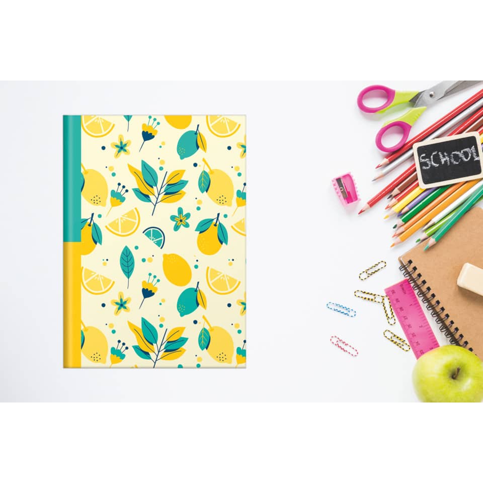 Notizbuch "Fresh Lemons", A5, 96 Blatt, kariert RNK 46791