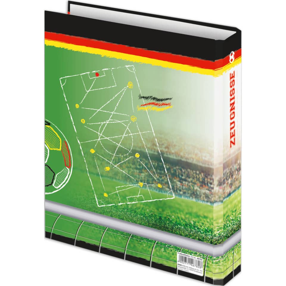 Zeugnisringbuch "Fußballfieber", 4 Ring-Mechanik, DIN A4, 250 x 315 mm RNK 46782 RNK 46782  4R/20mm
