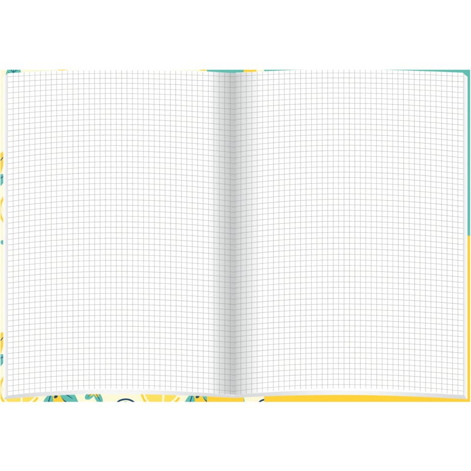 Notizbuch "Fresh Lemons", A5, 96 Blatt, kariert RNK 46791