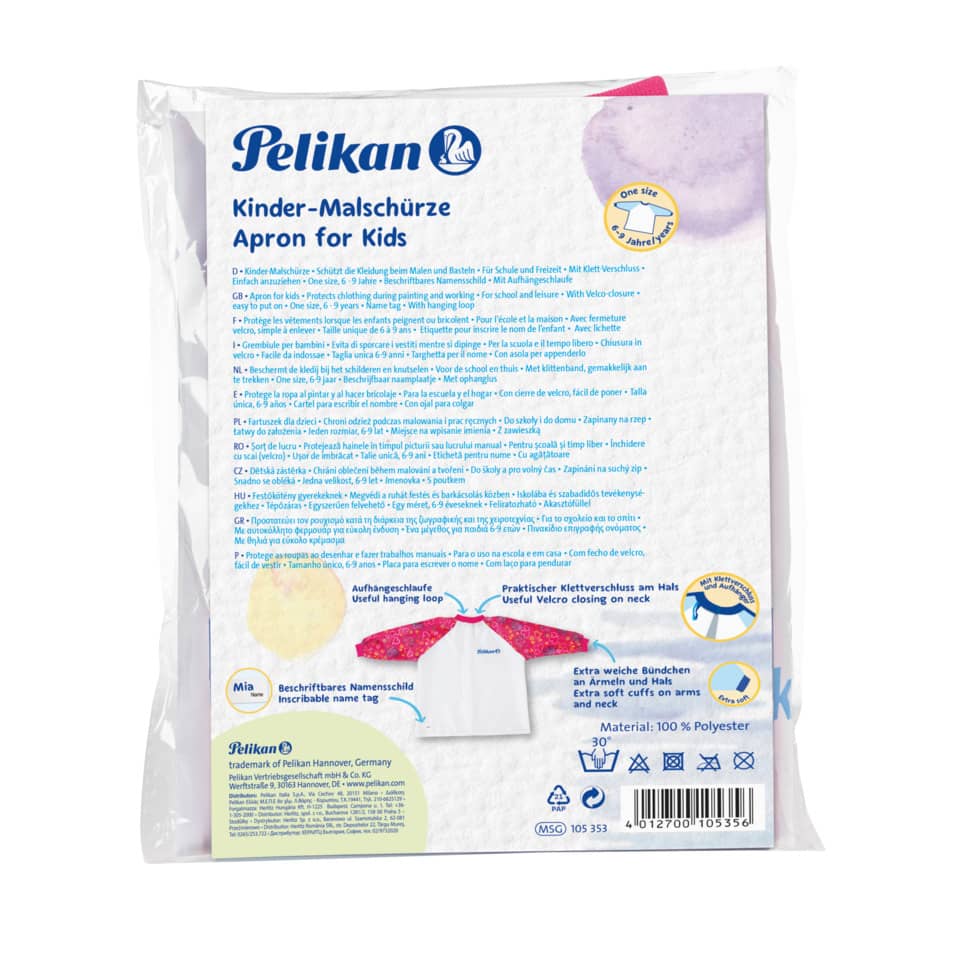 Malschürze Girl mit Ärmel, rot PELIKAN 400141590 PELIKAN 400141590 105353 MSG