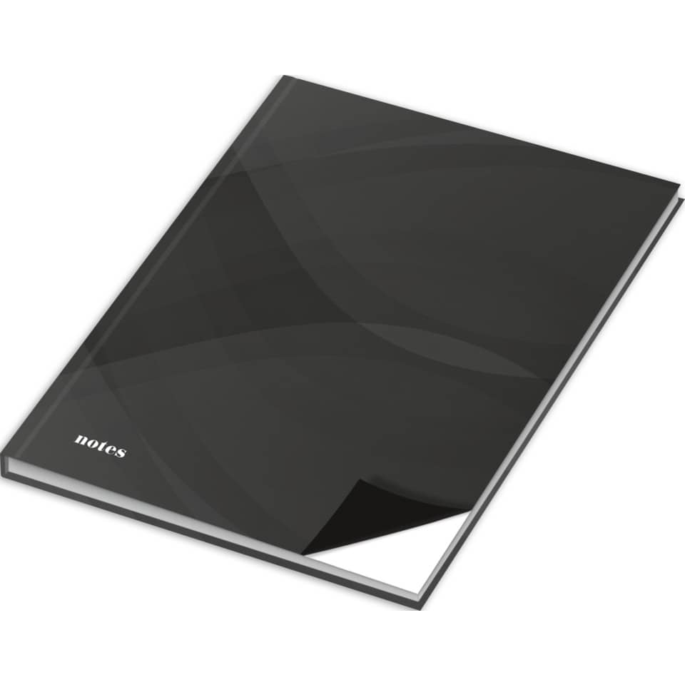 Notizbuch "notes carbon black", A4, 96 Blatt, blanko RNK 46564 RNK 46564 96BL blanko