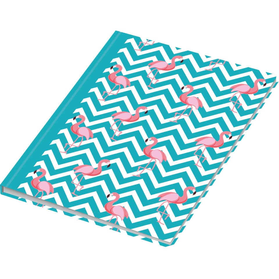 Notizbuch "Flamingo blau", A5, 96 Blatt, dotted RNK 46751 RNK 46751 A5/96BL punktiert