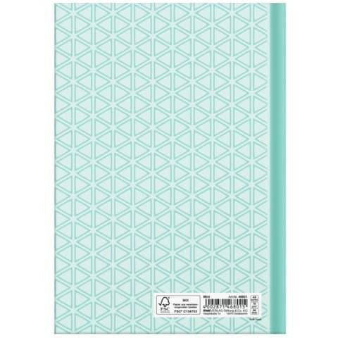 Notizbuch Mint - A5, kariert, 96 Blatt