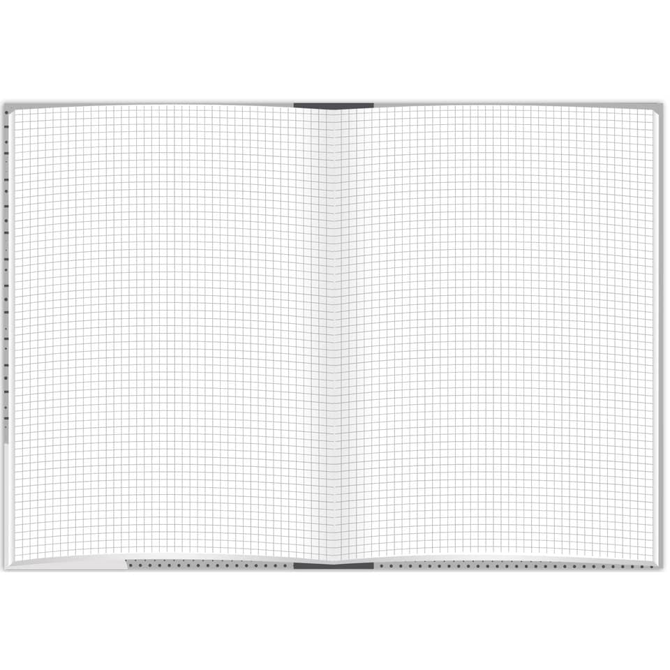 Notizbuch "Grey", A5, 96 Blatt, kariert RNK 46804