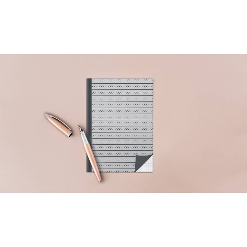 Notizbuch "Grey", A5, 96 Blatt, kariert RNK 46804