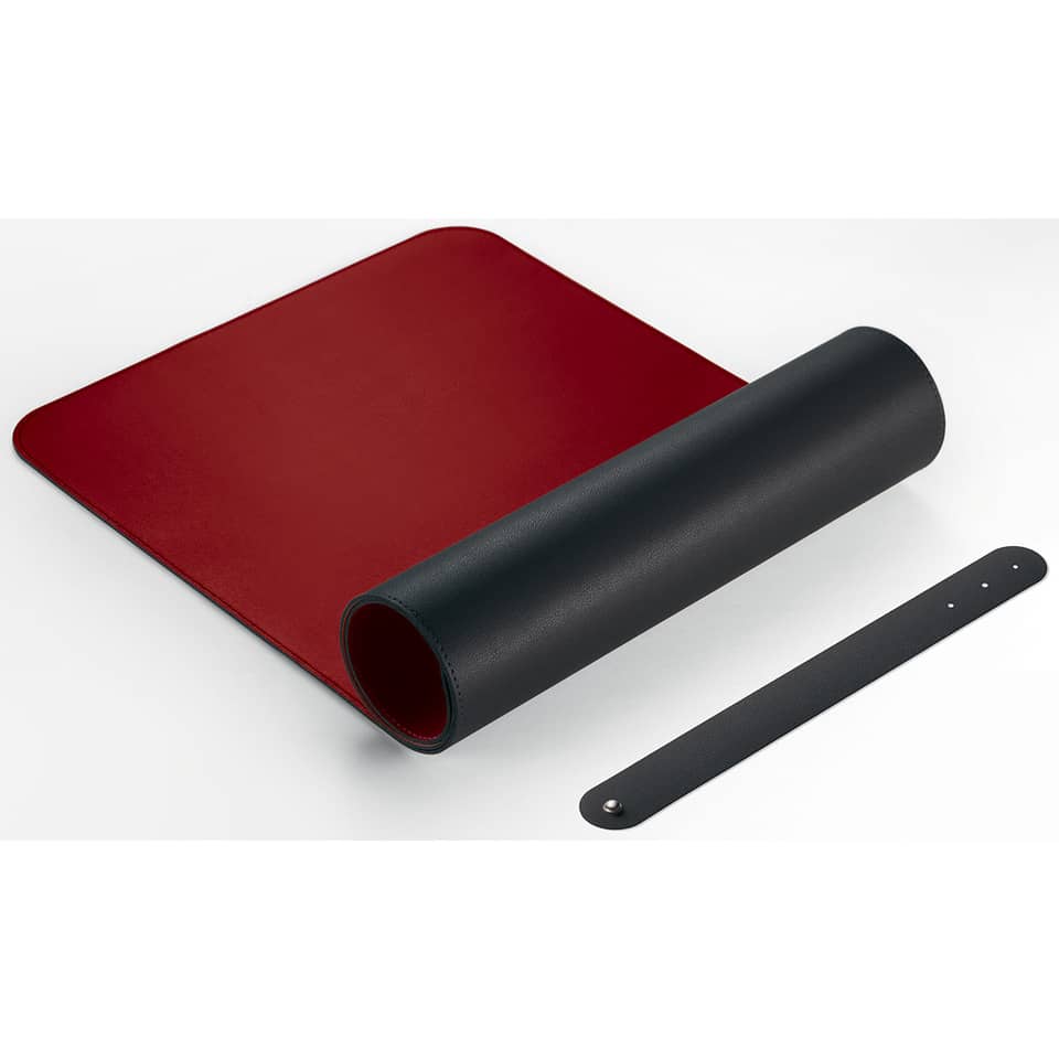 Schreibunterlage einrollbar, 80x30cm, Lederimitat, schwarz/rot SIGEL SA603 SIGEL SA603 einrollbar 800x300mm