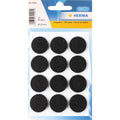 Filzgleiter, Ø22mm, 12 Stück, schwarz HERMA 15001 HERMA 15001  12ST