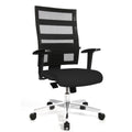Drehstuhl X-Pander - schwarz, Aluminium Fußkreuz, mit Armlehnen TOPSTAR 959T T200 TOPSTAR 959T T200 für TB