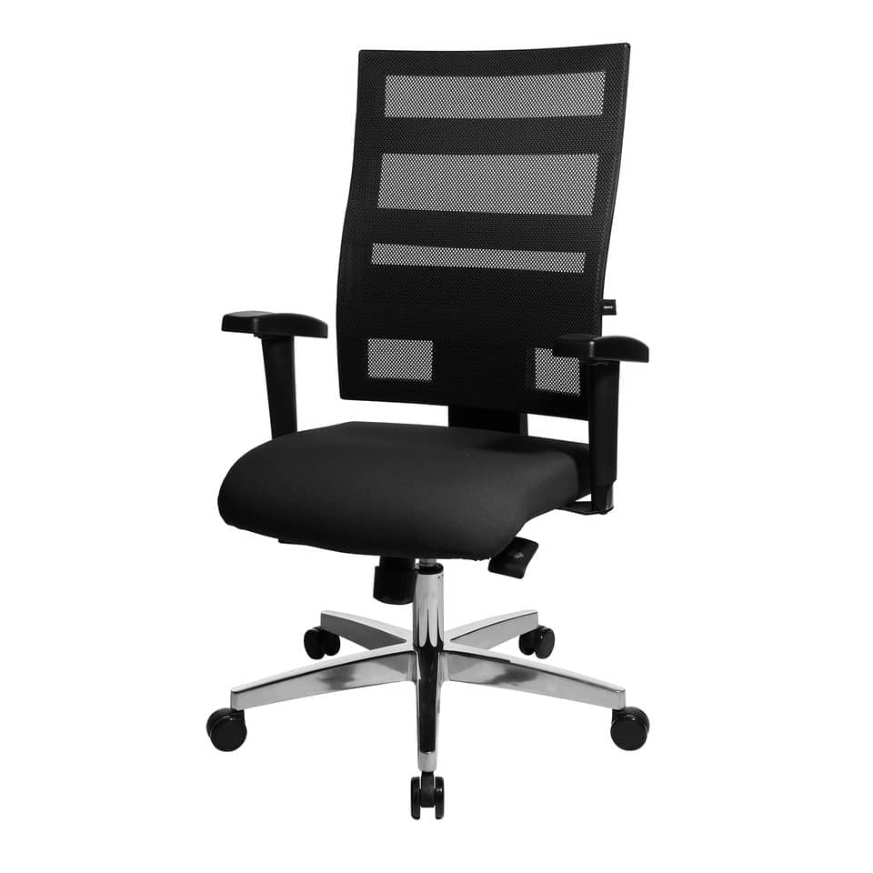 Drehstuhl X-Pander - schwarz, Aluminium Fußkreuz, mit Armlehnen TOPSTAR 959T T200 TOPSTAR 959T T200 für TB
