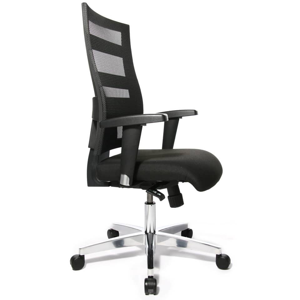 Drehstuhl X-Pander - schwarz, Aluminium Fußkreuz, mit Armlehnen TOPSTAR 959T T200 TOPSTAR 959T T200 für TB