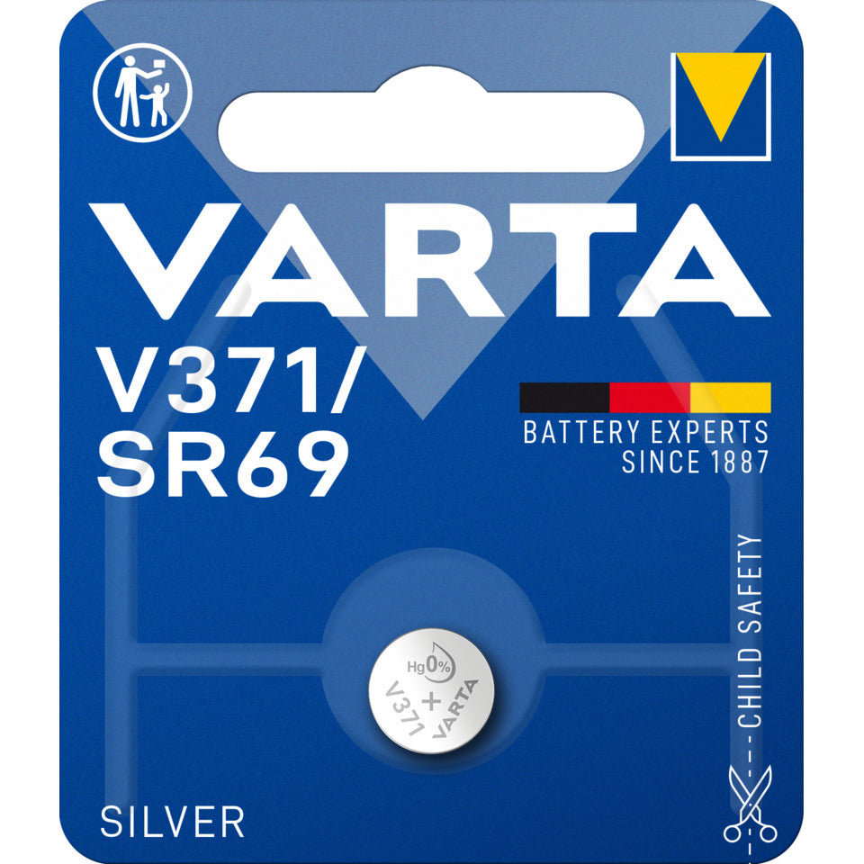 Knopfzellen-Batterie Professional V371, Silberoxyd SR69, 1 Stück VARTA 00371101401