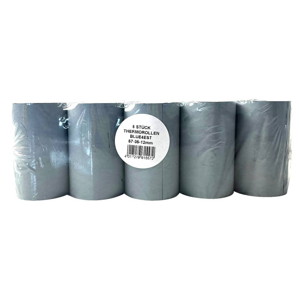 Thermorolle, 57-35-12mm, 5 Stück, blau BLUE4EST 10800815 BLUE4EST 10800815 ÖKO 100% BPA frei