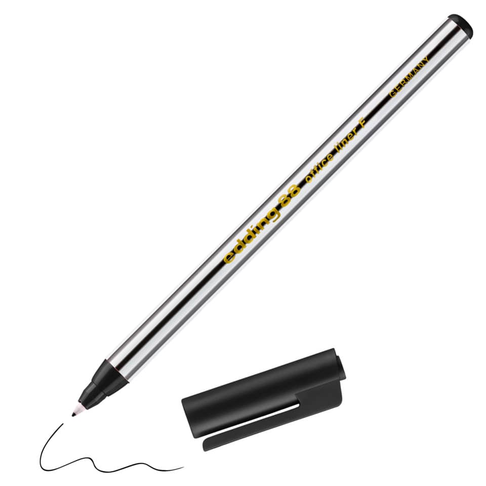 Feinliner 88, 0,6mm, schwarz EDDING 88-001