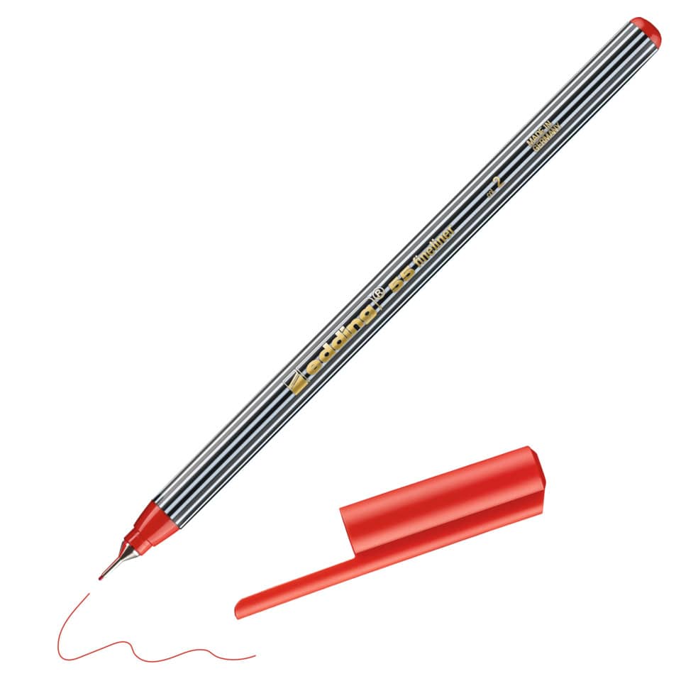 Feinliner 55, 0,3mm, rot EDDING 455002 EDDING 55-002  0.3mm