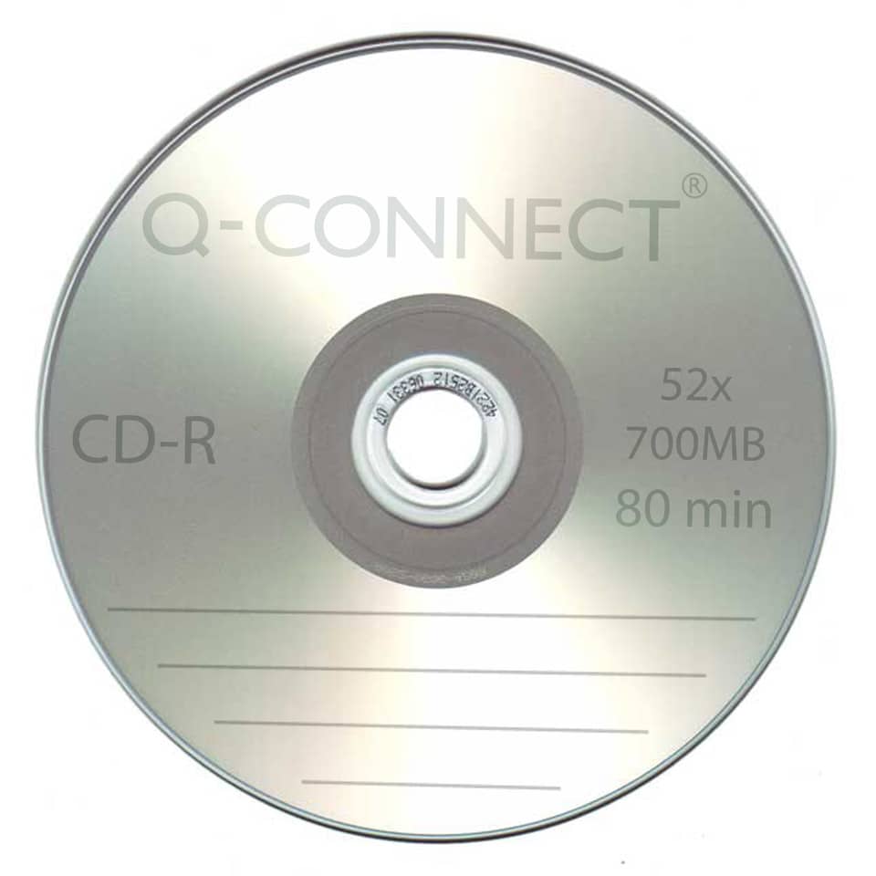 CD-R 50er Spindel bedruckbar inkl. URA, 700MB, 80Min Q-CONNECT KF18020 Q-CONNECT KF18020 700Mb80Min