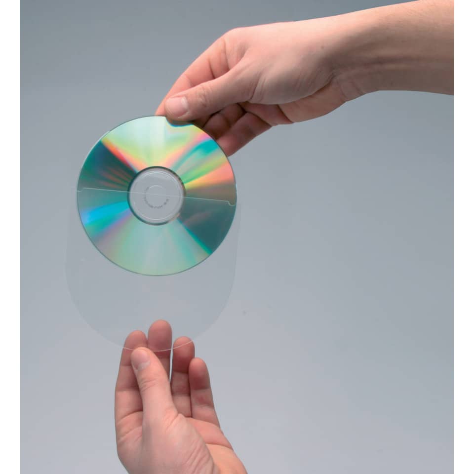 CD-Hülle, selbstklebend, 10 Stück Q-CONNECT KF27032 Q-CONNECT KF27032 m.Lasche