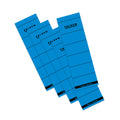 Ordnerrückenschild selbstklebend, 60 x 190 mm, breit/kurz, 10 Stück, blau FALKEN 11286788 FALKEN 11286788 60x190mm sk